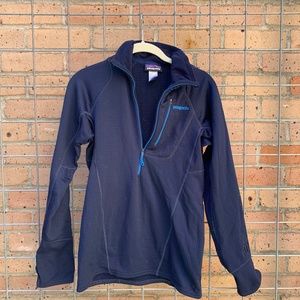 Patagonia R1 Quarter Zip, Mens XS, Navy